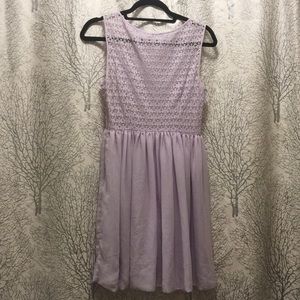 NEVER WORN American Apparel Purple Lace-Top Dress